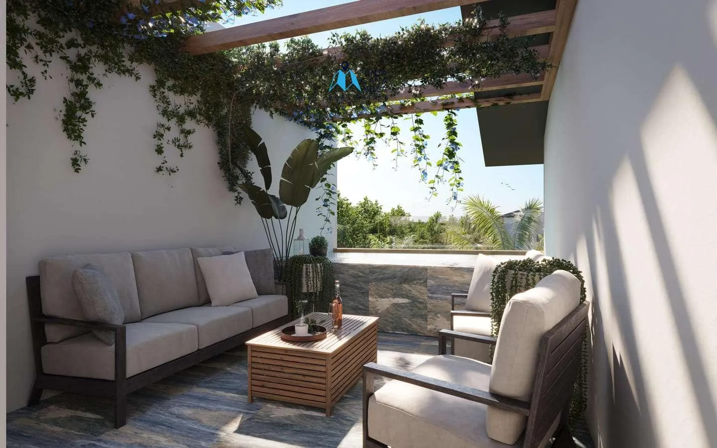 Residencias Riverside: Apartamento de dos habitaciones en venta en White Sands, Bávaro