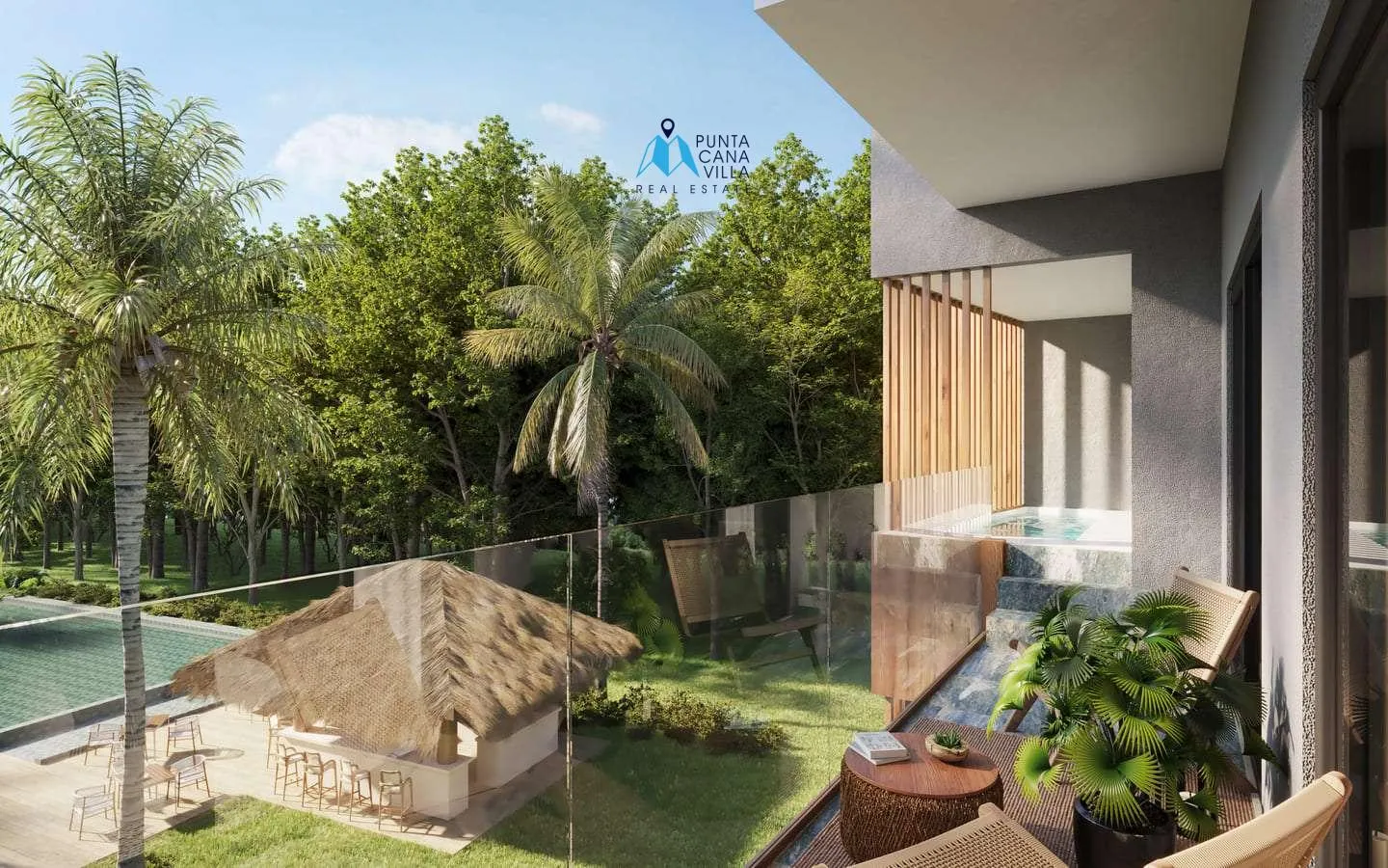Residencias Riverside: Apartamento de dos habitaciones en venta en White Sands, Bávaro