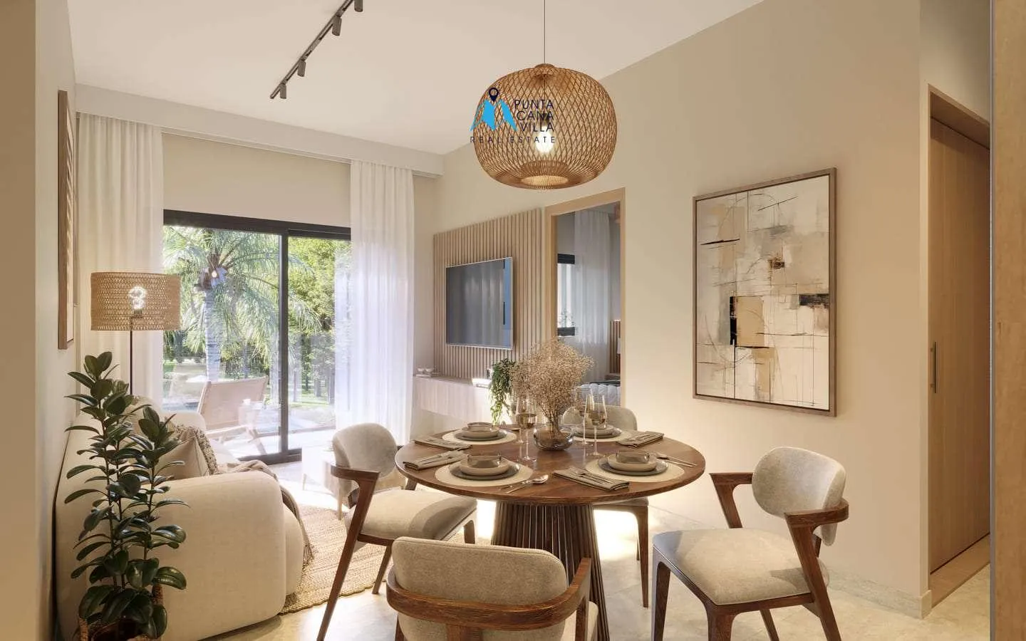 Residencias Riverside: Apartamento de dos habitaciones en venta en White Sands, Bávaro