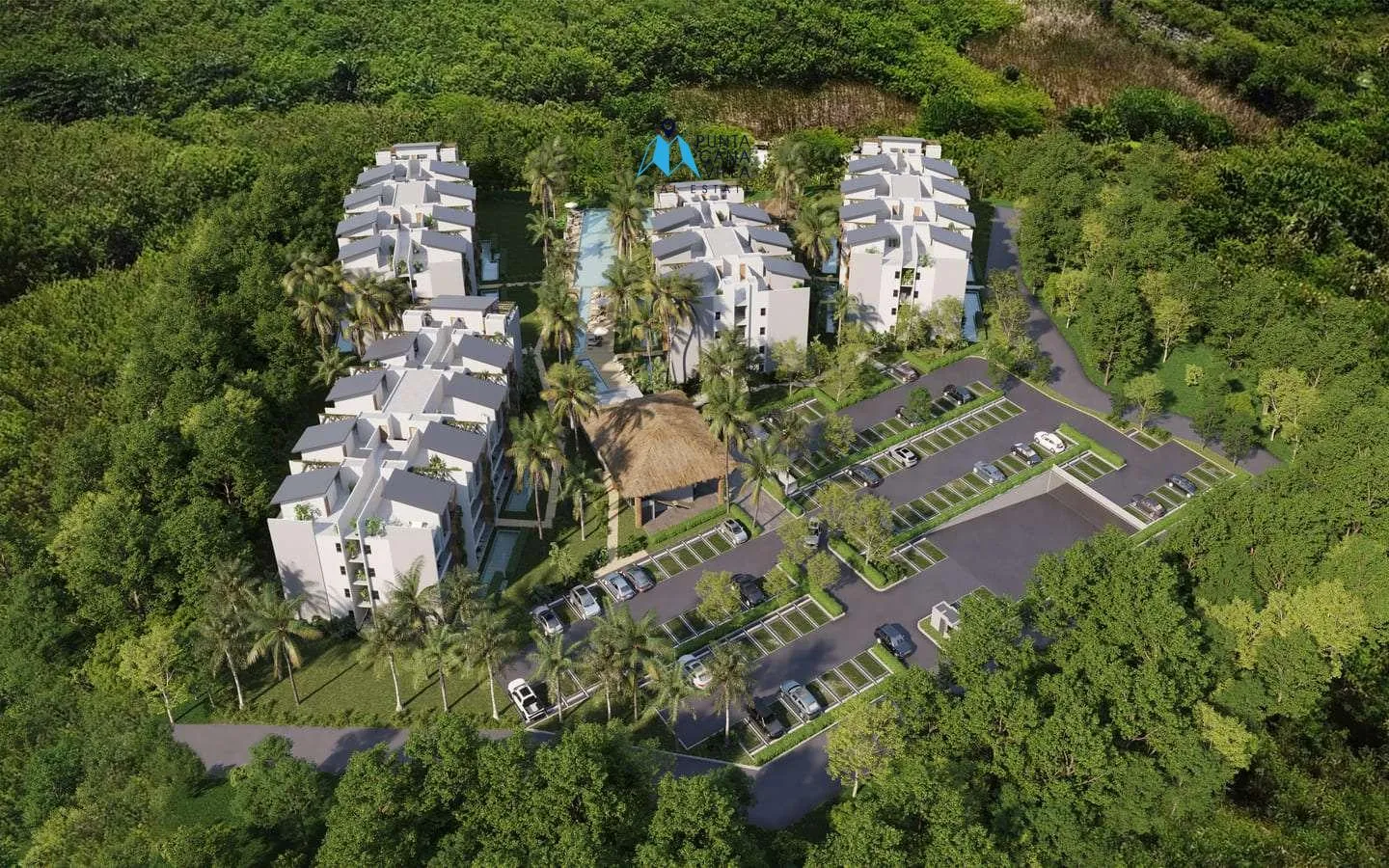 Residencias Riverside: Apartamento de dos habitaciones en venta en White Sands, Bávaro