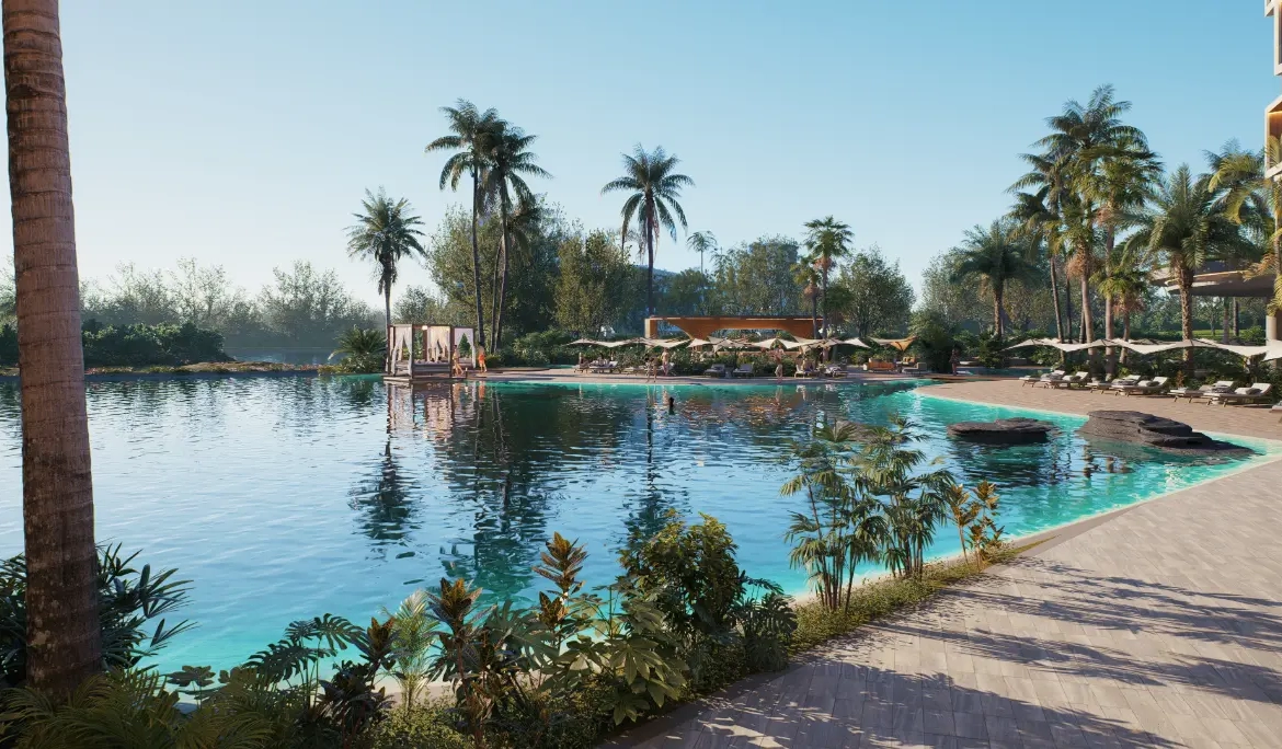 ID , Makai Residences Two Bedroom Apartment for Sale in Juanillo Bay, Cap Cana with Natural Pool ()