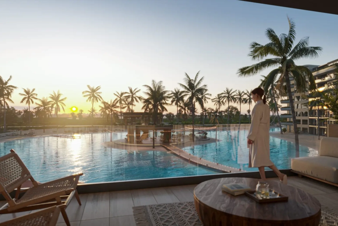 ID , Bonita Beach Residences One Bedroom Apartment with Maid's Room for Sale in Las Iguanas, Cap Cana ()
