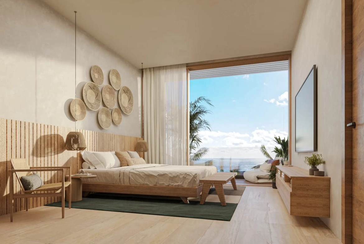 ID , Bonita Beach Residences One Bedroom Apartment with Maid's Room for Sale in Las Iguanas, Cap Cana ()