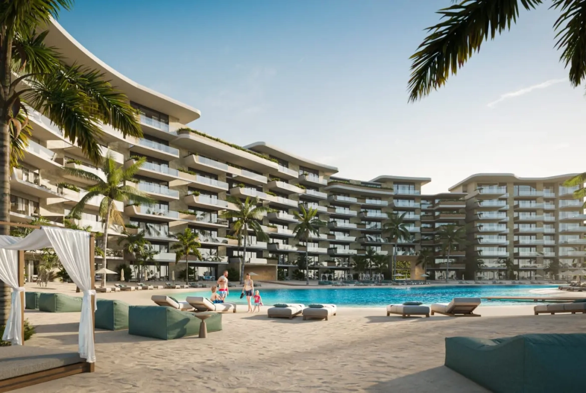 ID , Bonita Beach Residences One Bedroom Apartment with Maid's Room for Sale in Las Iguanas, Cap Cana ()