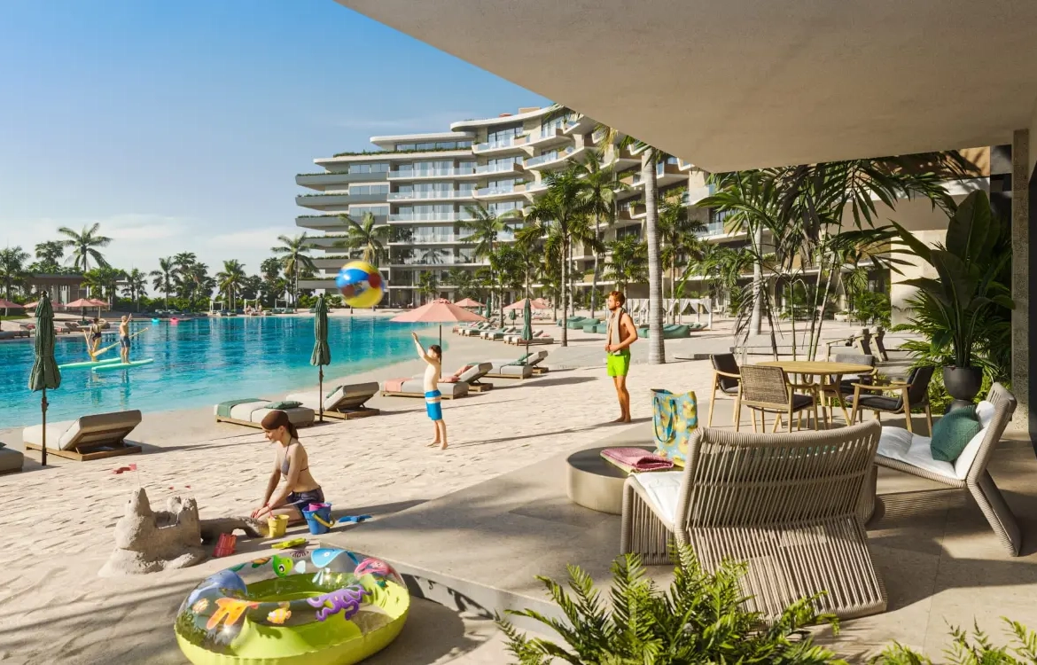 ID , Bonita Beach Residences One Bedroom Apartment with Maid's Room for Sale in Las Iguanas, Cap Cana ()