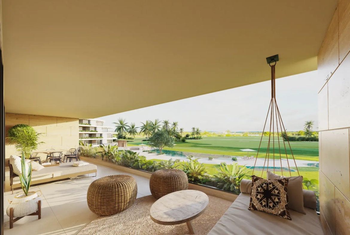 ID , Bonita Golf Residences One Bedroom Apartment with Family Room for Sale in Las Iguanas, Cap Cana ()