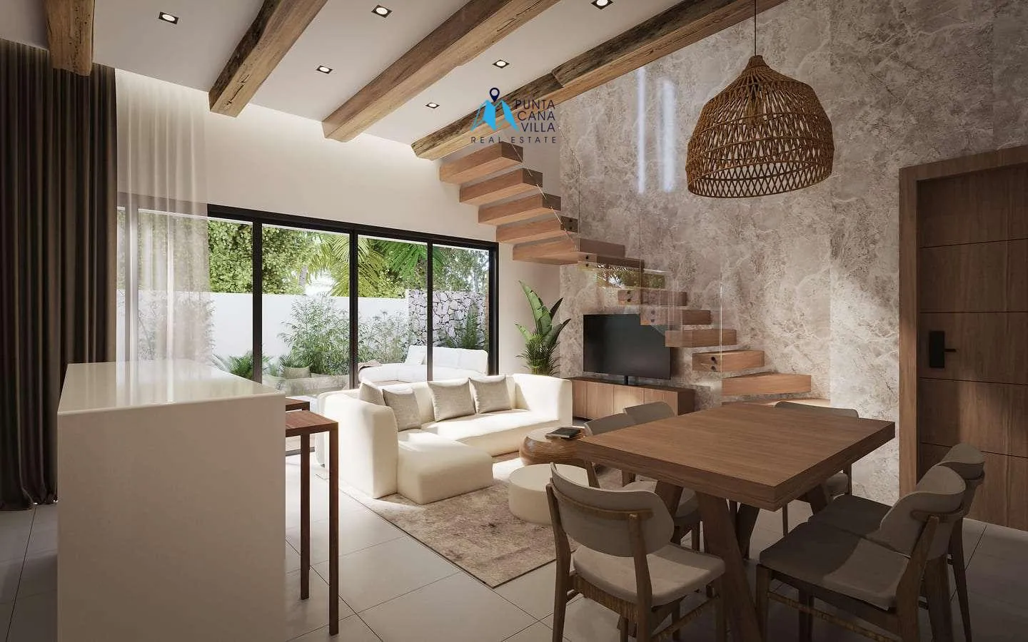 EOS en Vista Cana: Villa dúplex de tres habitaciones en venta en Punta Cana