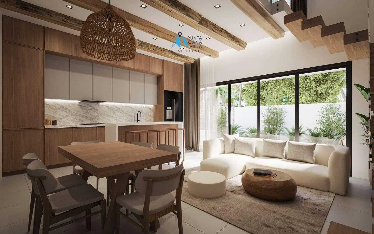 EOS en Vista Cana: Villa dúplex de tres habitaciones en venta en Punta Cana