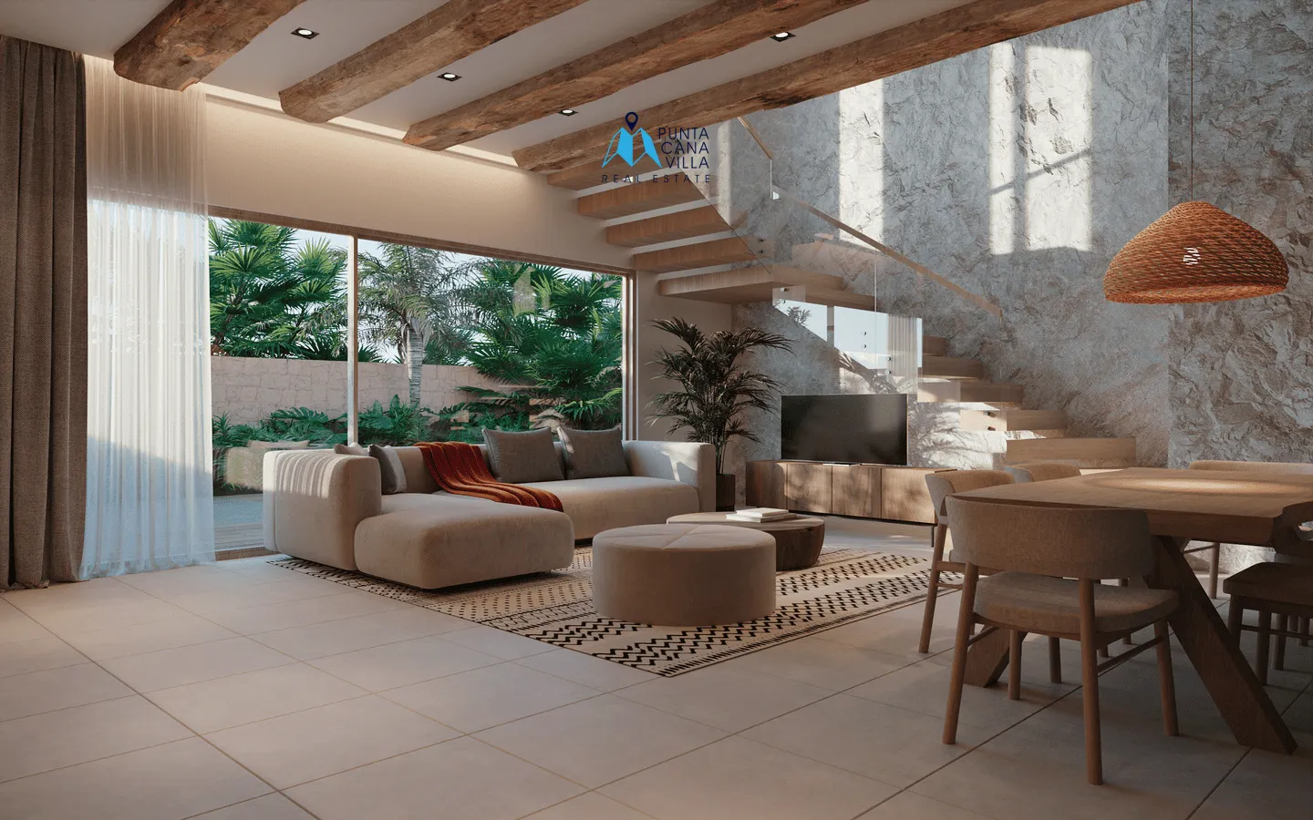 EOS en Vista Cana: Villa dúplex de tres habitaciones en venta en Punta Cana
