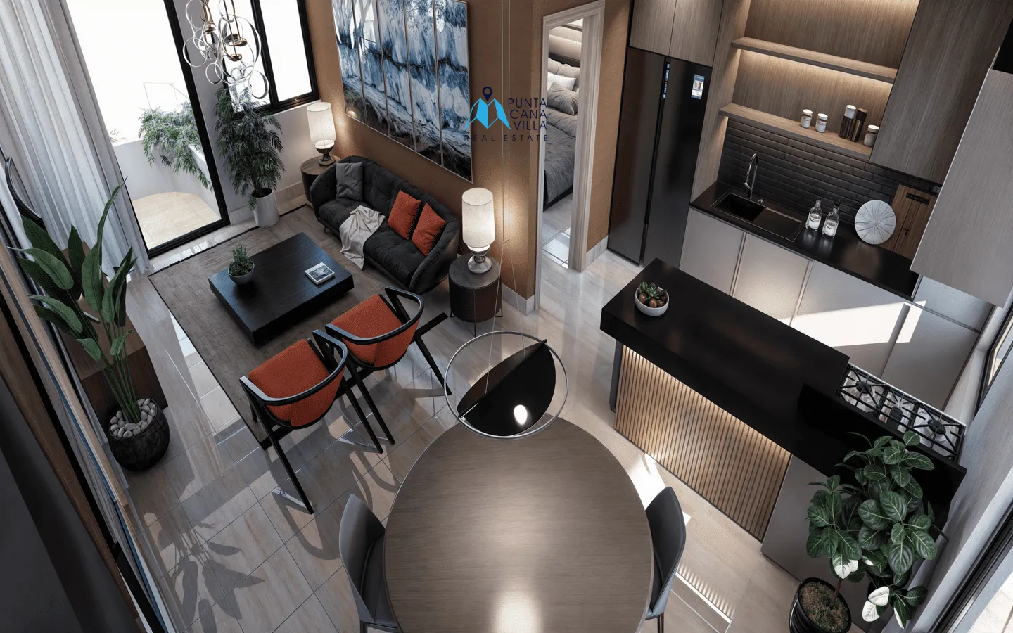 Atza living en Vista Cana: Apartamento de dos habitaciones en venta en Punta Cana