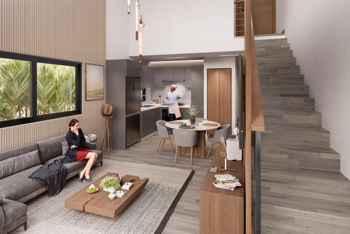 Hanna loftss II: loft dúplex de dos habitaciones en venta en Bienes raíces en Punta Cana, República Dominicana
