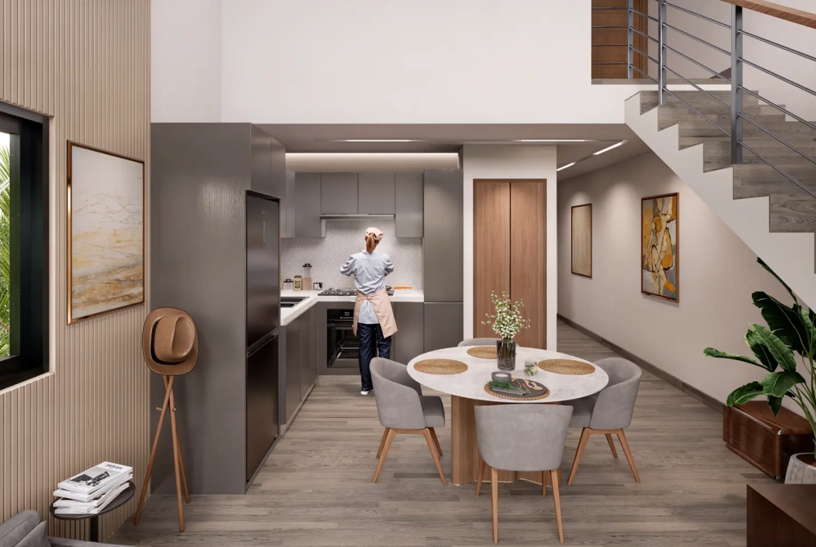 Hanna loftss II: loft dúplex de dos habitaciones en venta en Bienes raíces en Punta Cana, República Dominicana