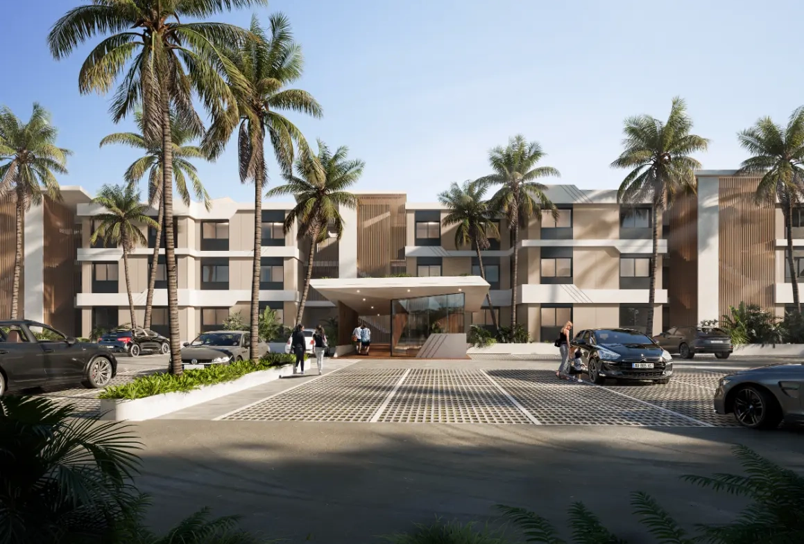 Apartamento de 2 habitaciones totalmente amueblado con vistas al golf en Palmira Golf Residences, Cocotal, Punta Cana