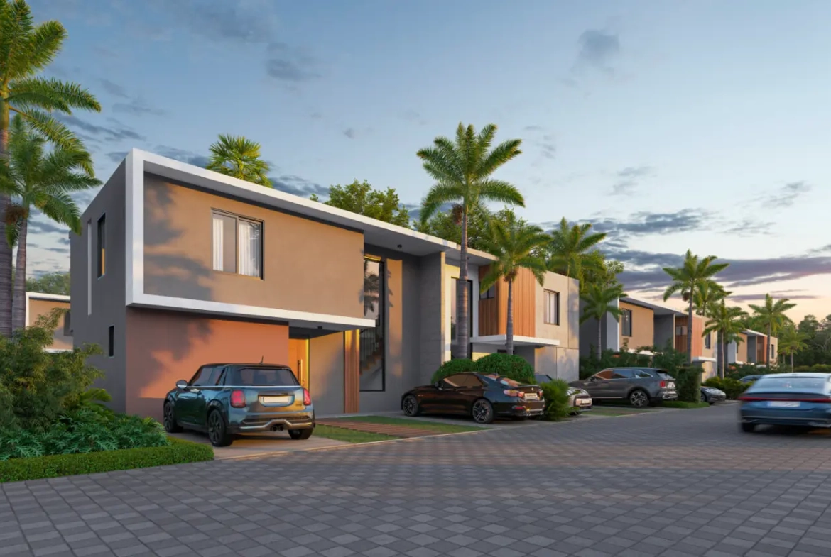 Moderna casa duplex de 2 dormitorios con estudio y terraza en Cassamare Residences, Vista Cana — Punta Cana