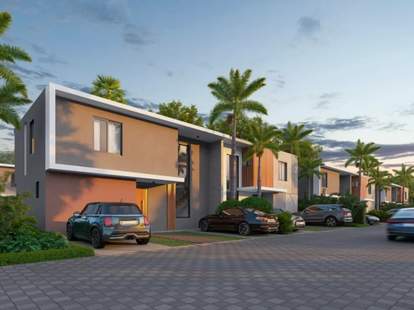 ID , Elegante casa duplex de habitaciones en venta en Punta Cana en Cassamare Residences, Vista Cana ()