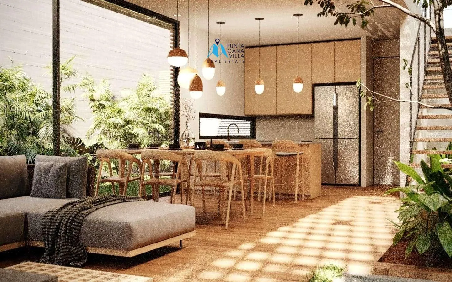 Casa Loto, Vista Cana – Moderna Villa de 4 Habitaciones con Terraza en Venta en Punta Cana