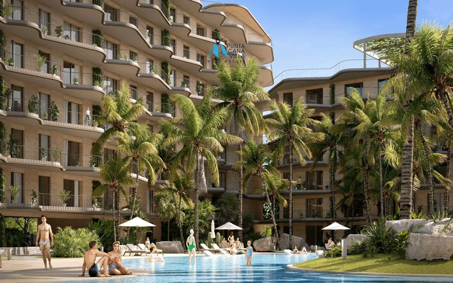 Residencias Macao Beach: Moderno Apartamento de 1 Dormitorio en Venta en Punta Cana
