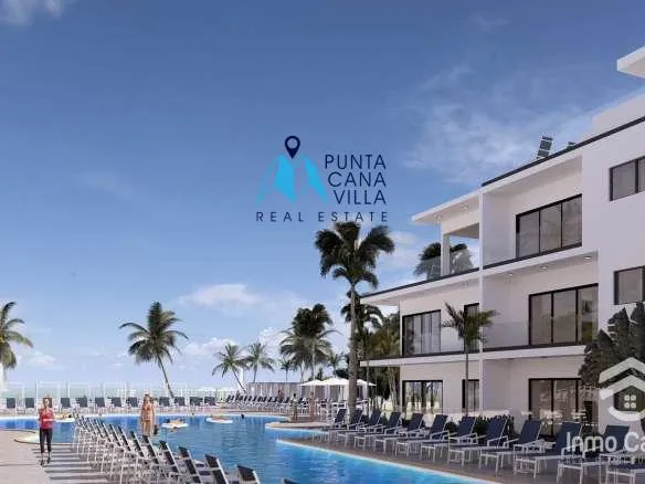 Modern 1-bedroom beachfront penthouse with rooftop jacuzzi at Ocean Paradise Uvero Alto Punta Cana