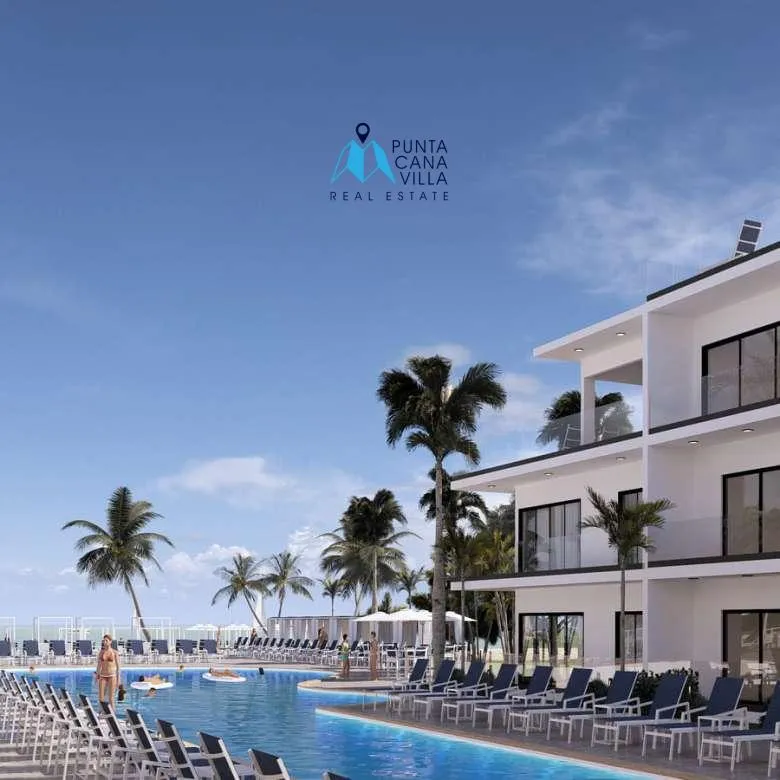 Modern 1-bedroom beachfront penthouse with rooftop jacuzzi at Ocean Paradise Uvero Alto Punta Cana