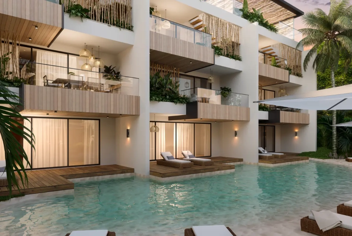 ID , Habitat Beach Garden Elegant Two Bedroom Apartment for Sale in Juan Dolio ()
