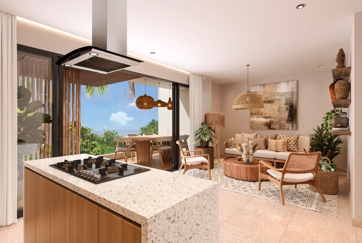 ID , Habitat Beach Garden Elegant Two Bedroom Apartment for Sale in Juan Dolio ()