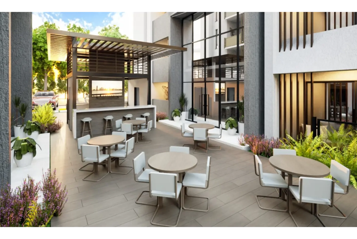 Moderno Apartamento de 1 Dormitorio en Venta en Por Do Sol Residences, Vista Cana, Punta Cana