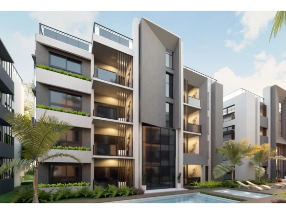 ID , Moderno Apartamento de 1 Dormitorio en Venta en Por Do Sol Residences, Vista Cana, Punta Cana ()