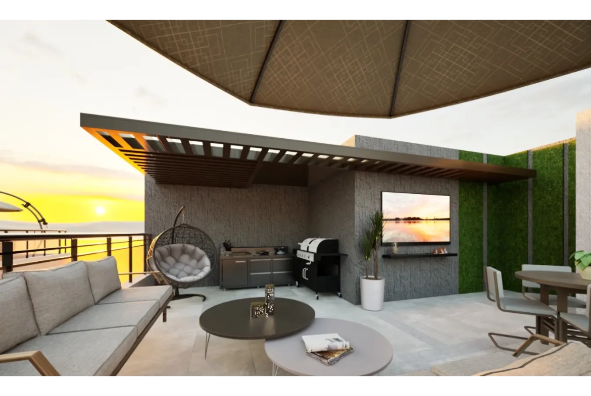 Por Do Sol Residences — Elegante apartamento de 2 habitaciones en venta en Vista Cana, Punta Cana