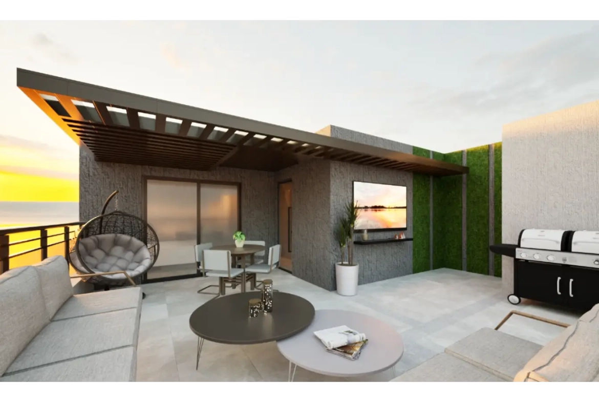 Por Do Sol Residences — Elegante apartamento de 2 habitaciones en venta en Vista Cana, Punta Cana