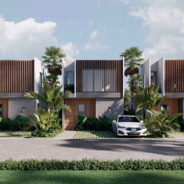 Central Town 2 Bedroom Villa with Private Patio for Sale in Punta Cana