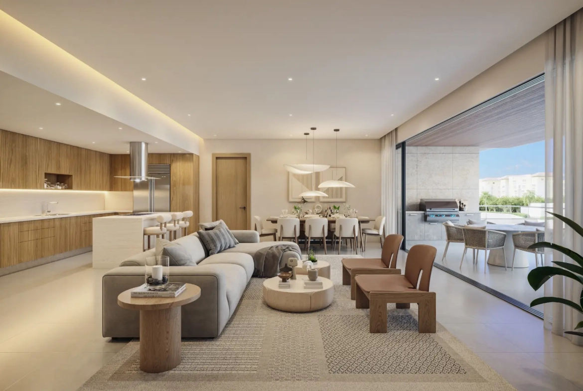 ID , Blue Luxury Residences Three bedroom Apartment for Sale at Marina Cap Cana with Terrace ()