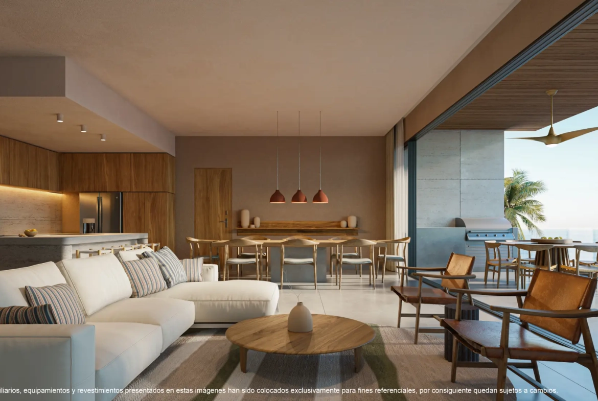 ID , Blue Luxury Residences Three bedroom Apartment for Sale at Marina Cap Cana with Terrace ()