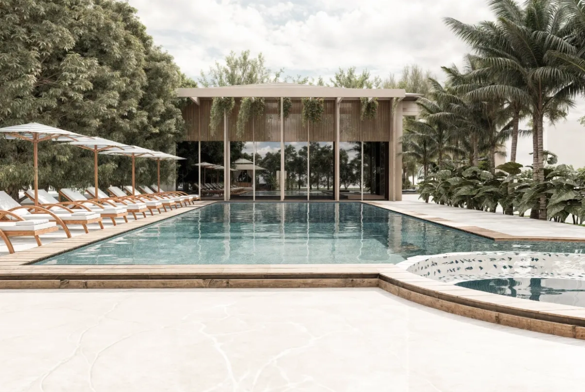 Canafysh Downtown Punta Cana – Se Vende Moderna Suite de 1 Dormitorio con Servicios de Resort