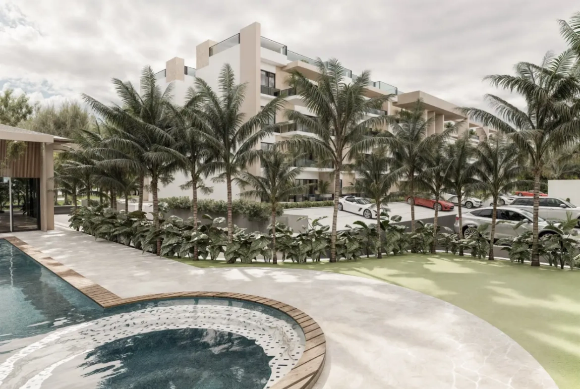 Canafysh Downtown Punta Cana – Se Vende Moderna Suite de 1 Dormitorio con Servicios de Resort