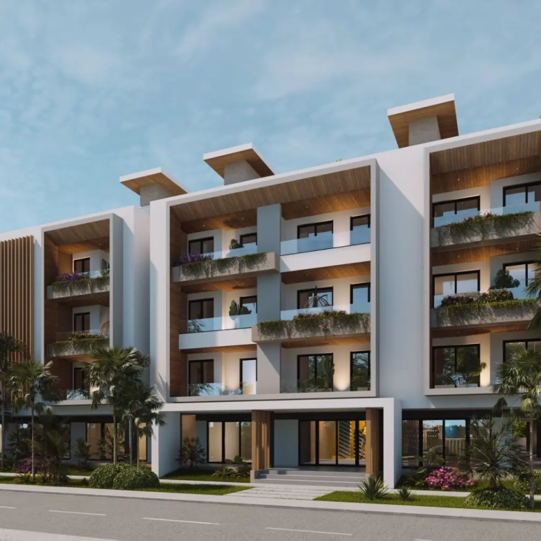 Moderno estudio de 1 habitación en venta en Marea Beach Punta Cana, cerca de Playa Dominicus