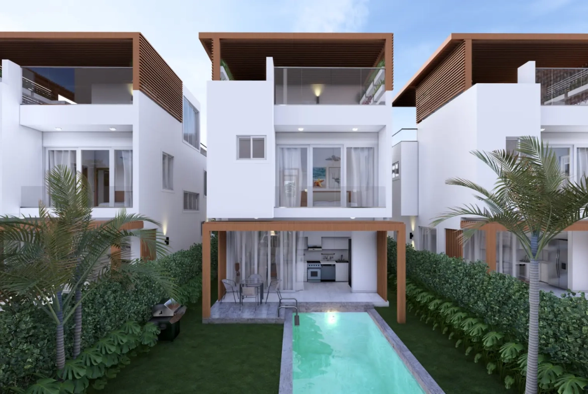 ID , Palm Oasis Gardens Casa de lujo con habitaciones en venta con traslado a la playa en White Sands, Punta Cana ()
