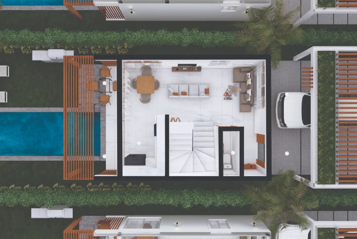 Casa de lujo de 2 plantas y 3 habitaciones en venta: Villa Sole Mio cerca de Playa Macao, Punta Cana