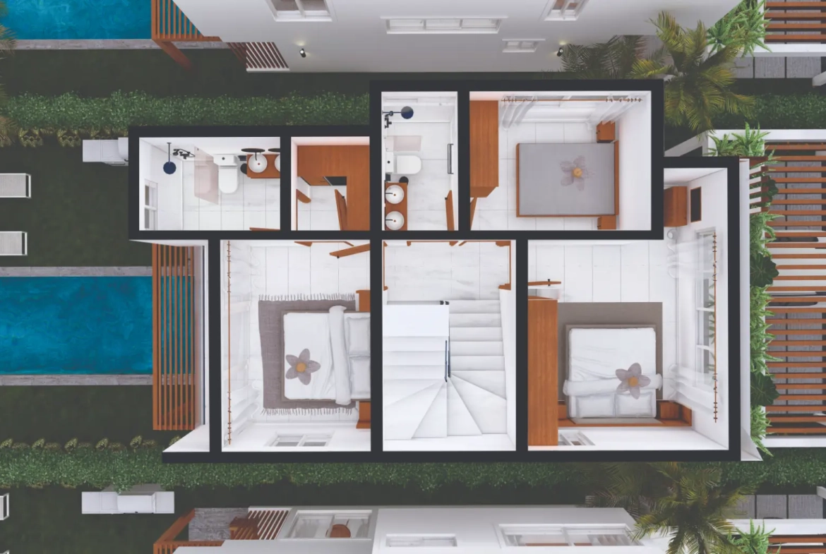 Casa de lujo de 2 plantas y 3 habitaciones en venta: Villa Sole Mio cerca de Playa Macao, Punta Cana