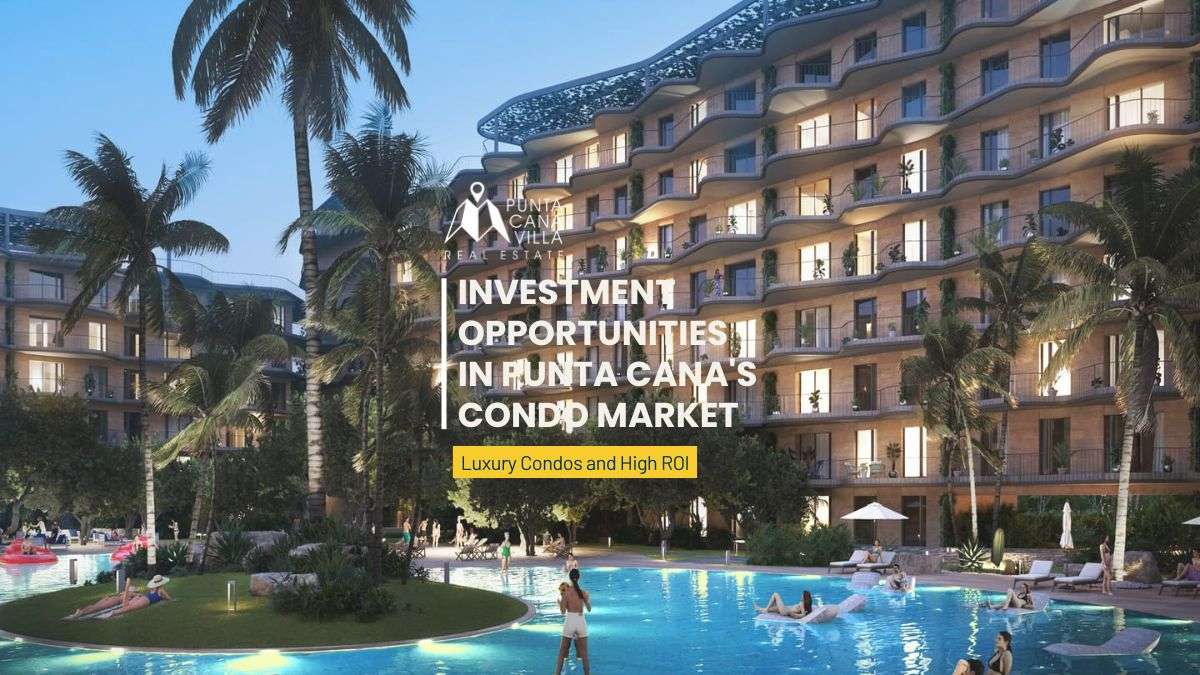 Modern beachfront condo building in Punta Cana, representing a lucrative condo investment opportunity with high ROI.