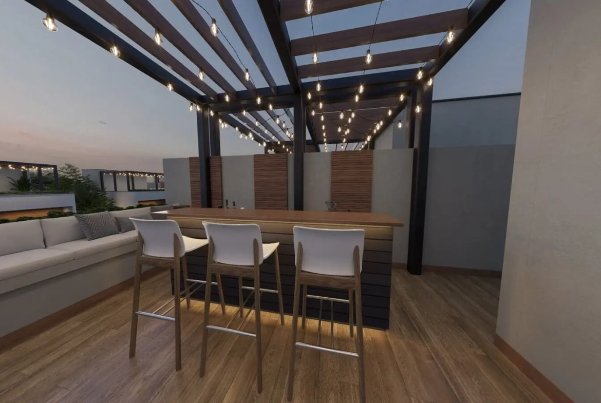 Levata en Vista Cana – Moderna Villa de 2 habitaciones con azotea