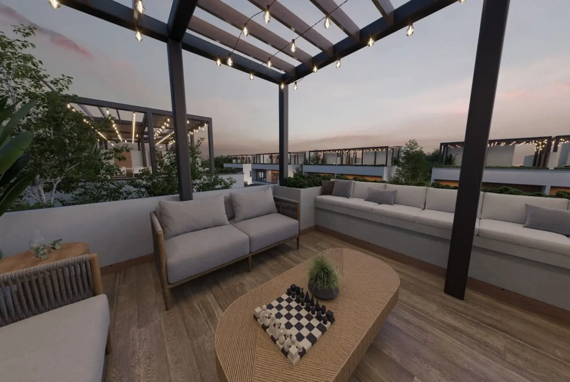 Levata en Vista Cana – Moderna Villa de 2 habitaciones con azotea