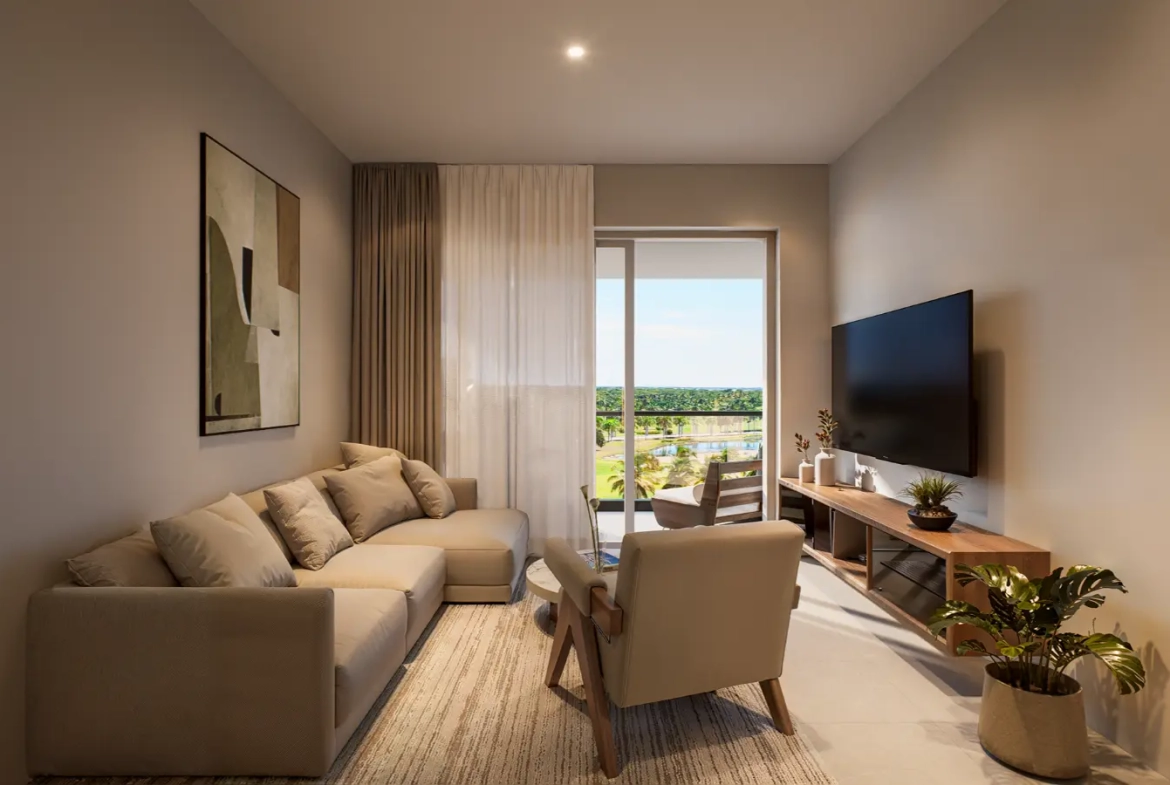 Azzure at Coral Golf – Elegante Apartamento de 1 Dormitorio en Cabeza de Toro, Punta Cana