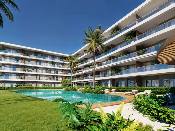 Moderna residencia de 3 habitaciones en Azzure Coral Golf en Cabeza de Toro con balcón, piscinas infinitas, gimnasio y acceso al golf