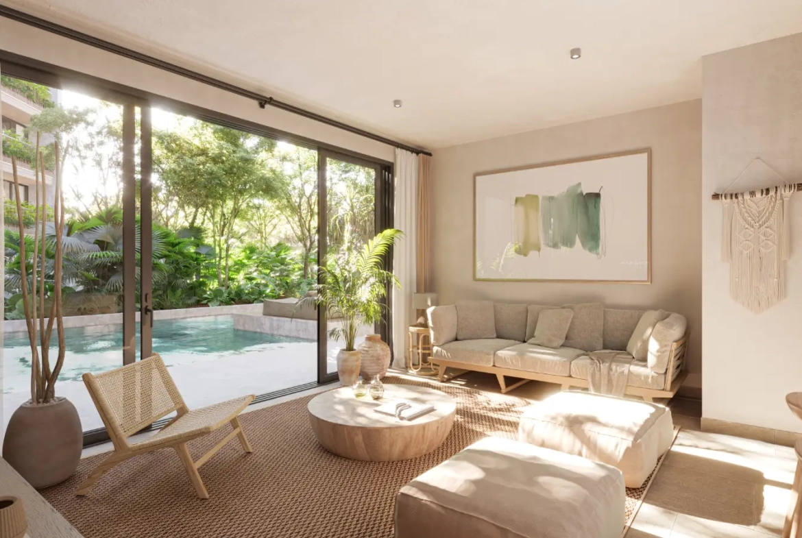 Ansaya en Aldea: Apartamento de un dormitorio con terraza en el centro de Punta Cana