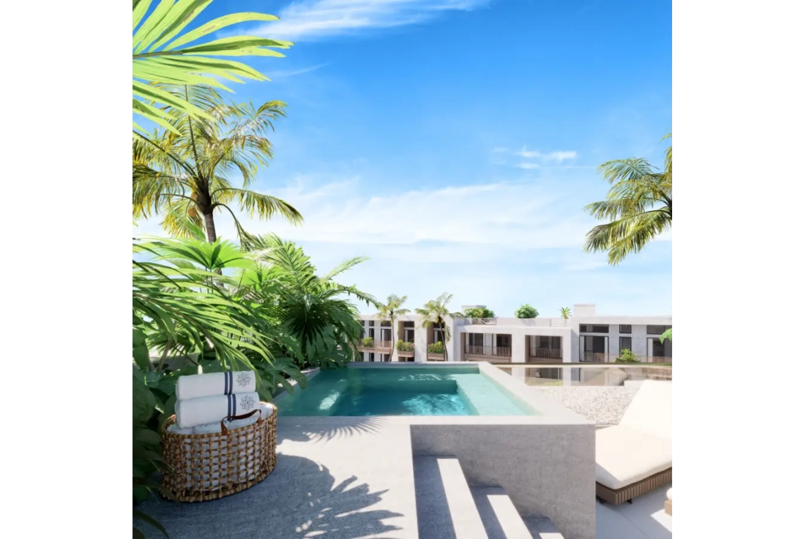 Ansaya at Aldea : Appartement élégant de 2 chambres avec accès au hall dans le centre de Punta Cana