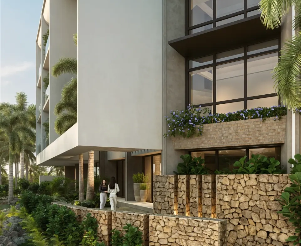Riviera Lakes Cap Cana 2‑bedroom apartment with service room and balcony