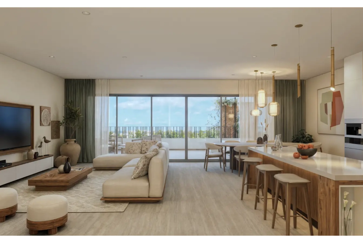 Riviera Lakes Cap Cana: Modern 2‑Bedroom Apartment with Service Room and Balcony