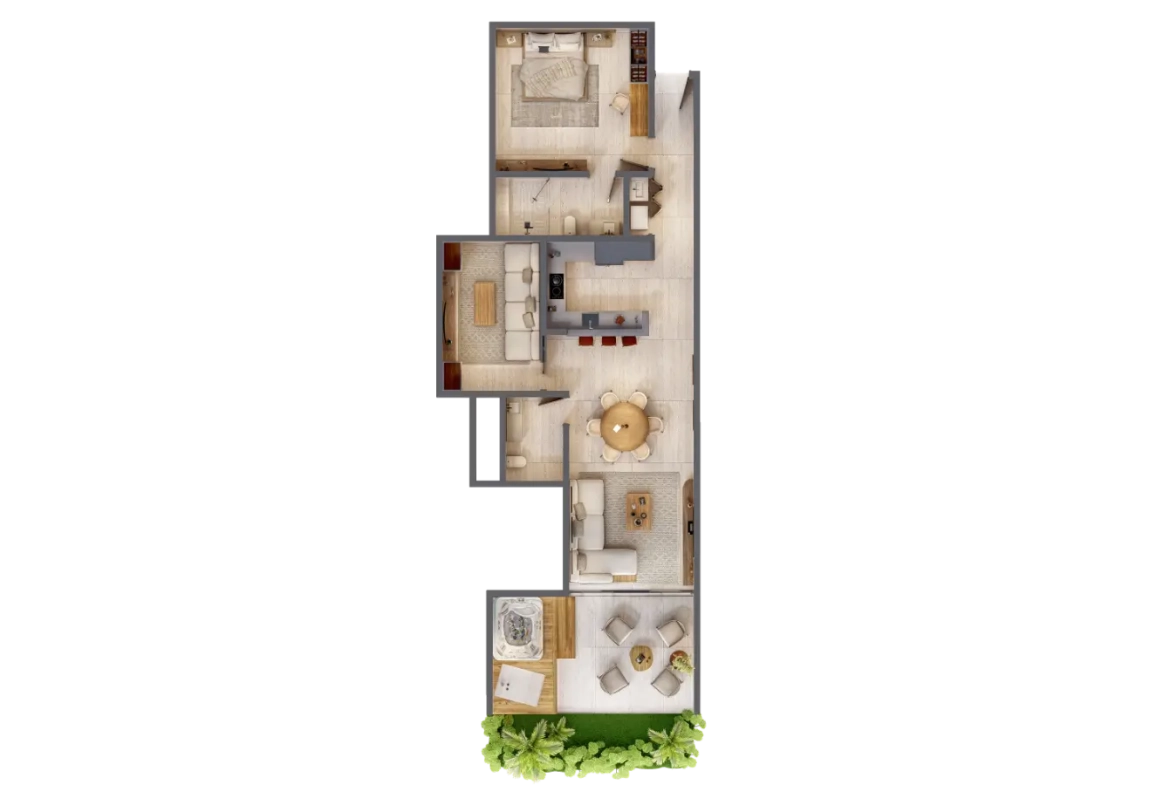 ID 4025 Riviera Lakes Cap Cana 1 Bedroom Apartment for Sale with Private Patio (2)