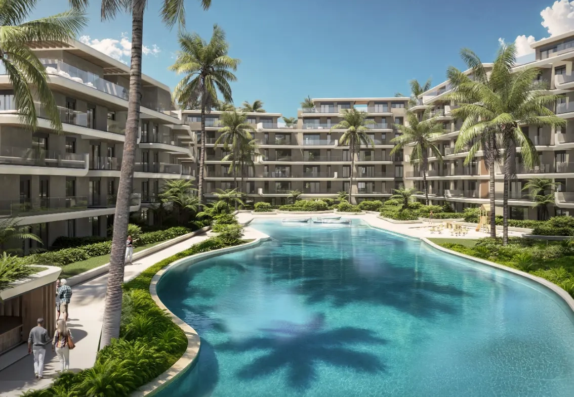 ID 4031 Azul Garden Cap Cana Sophisticated 3 Bedroom Apartment with Family Room Overlooking the Lake and Tropical Gardens (5)