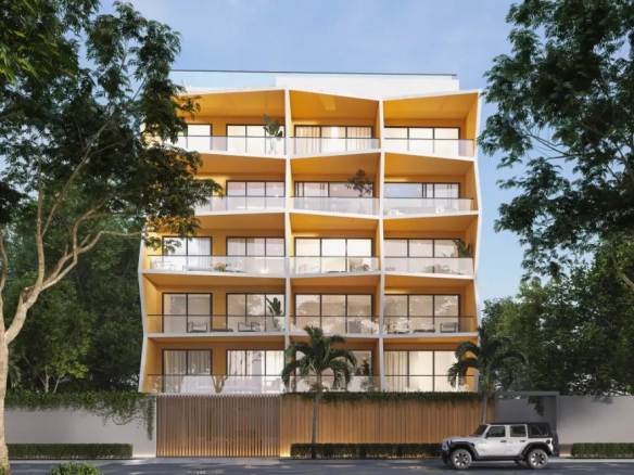 Ocean Pearl Juan Dolio 1-bedroom condo with balcony, pool, gym and social area in gated community